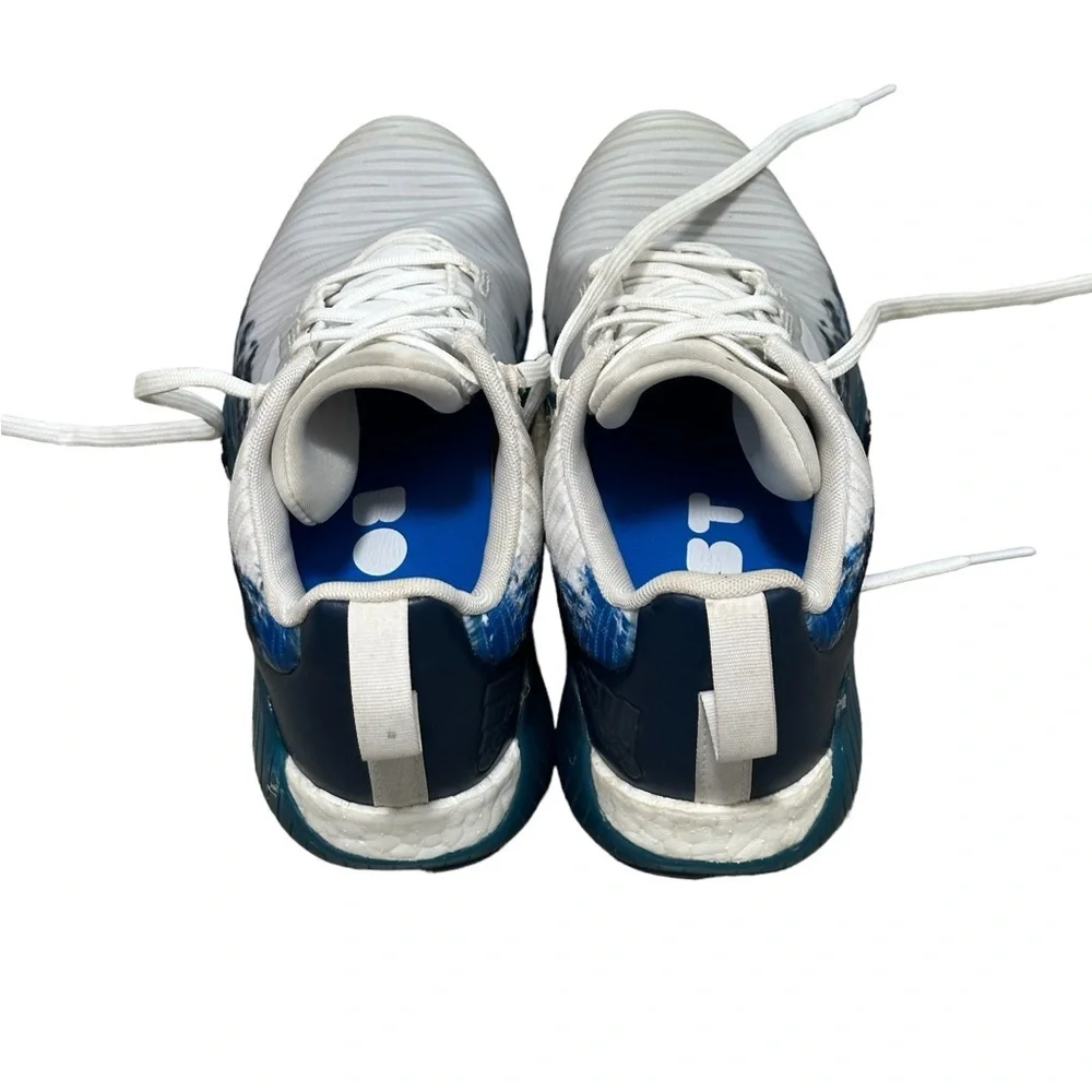 Men’s Adidas Golf 7 CODECHAOS Gray Blue Shoes Spikeless Lightweight Waterproof